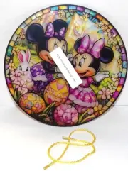 Sun Catcher MICKEY & MINNIE MOUSE EASTER EGG BUNNY 7 1/2" Acrylic Window Art