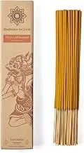 Jembrana Incense - Natural Aromatic Stick Incense - Made from Wood Bark, and Herbal Powders - No Perfumes or Fragrances - Subtle Aromas When Burned - 100 Sticks Turmeric - Sticks 11 inches
