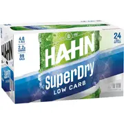 Hahn Superdry Low Carb Lager Bottles 330ml x 24 Case