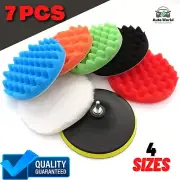 Car Buffing Pads Polishing Sponge Buffer Set Waxing Foam Polisher Kit for Drill
