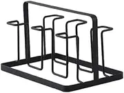 Pvcqjkd 6 Glass Cups Stand Holder Drying Shelf Kitchen Water Cup Rack Home Hanging Drainer Storage Rack Accessories