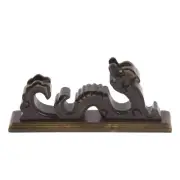Wood Dragon Shape Sword Holder Stand Japanese Samurai Sword Katana Tanto Rack