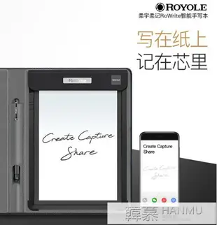 店長推薦 柔宇柔記RoWrite 智慧手寫本手寫板電子筆記本遠程會議記錄手繪板 韓慕精品