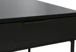 HESTER Black Bedside Table