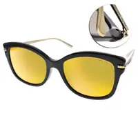 在飛比找momo購物網優惠-【Michael Kors】歐美時尚貓眼款眼鏡(黑-黃水銀#