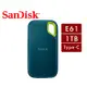SanDisk E61 1TB 2.5吋行動固態硬碟 (夜幕綠) Type-C