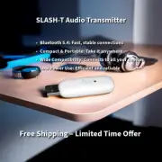 SLASH-T Bluetooth 5.4 Audio Transmitter - aptX Adaptive, Hi-Res, AUX & Optical