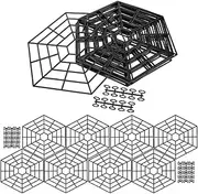 Pond Guard Net Protector - Floating Hexagonal Net | Protector Heron Repeller | Hexagonal Safety Mesh | Protective Tools Against Cats Seabirds for Garden Water Ponds Accessoriess