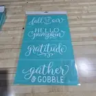 "Autumn Sayings " Chalk Couture Transfer Stencil Sz C RETIRED 12X18 DIY Craft
