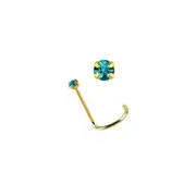Rossan NS1026 BZ Gold Plated Twist Post Nose Stud Claw