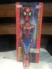 Vintage 2003 Marvel Spiderman Bobble Head 6.5" Figure Pen Collectible