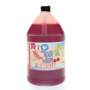 Hypothermias WILD CHERRY Flavor Syrup Snow Cone machine Shaved Ice GALLON