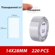 [Namly Design] Niimbot Label for D101/110 / 14 x 28 mm, 220 pcs / Transparent
