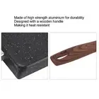 Wood Grain Black Tamako-yaki Japanese-style Square Mini Non-stick Frying Pan