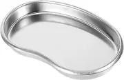 MAGICLULU Tattoo Tray Stainless Steel Medical Tray Tattoo Station Supplies Working Lab Pan Bathroom Organizer Plate Salon Stations for Hair Stylist Silver Stainless Steel