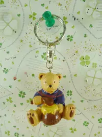 在飛比找Yahoo奇摩購物中心優惠-【震撼精品百貨】泰迪熊_Teddy Bear~鑰匙圈-蜜蜂