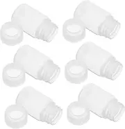 ULTECHNOVO 6pcs Laboratory Reagent Bottle Hydration Packets Humidor Wide Mouth Reagent Bottle Pill Bottle Water Dispenser Drink Spray Bottles Storage Containers Cup Dispenser Pp Transparent