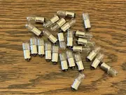 25 New #44 Incandescent Bayonet Base Lamp Light Bulbs 6v 6.3v .25A BA9s (Qty)