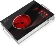 Electric Hot Plate Single Burner for Cooking, Portable Countertop Free Standing