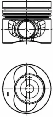 PISTON FITS: VW CRAFTER 30-35 BUS 2.5 TDI.VW CRAFTER 30-50 VAN 2.5 TDI.VW CRA