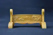 Wood Japanese Samurai Sword Holder Stand Katana Tanto Rack Crane Carved 1 Tier