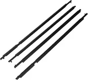 4Pcs Car Window Weatherstrip Outer Glass Seal Belt Trim Sealing Rubber Strips Waterproof Compatible for Toyota RAV4 2006-2012 US Version