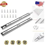 Durable 16" Full Extension Drawer Slides - 10 Pairs with Easy Installation Kit