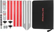 ZenithAur Stair Tread Template Tool - Aluminum Alloy High Accuracy Measuring Gauge for Clear Marking Jig - Ideal for Handrail and Windowsill Shelf