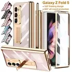 For Samsung Galaxy Z Fold 6 Fold 5 4 3 Magnetic Hinge Case Screen Cover +S Pen
