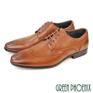 【GREEN PHOENIX】男 紳士鞋 商務鞋 德比鞋 學生 皮鞋 雕花