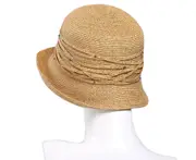 C23 Summer Ladies Roll-edge Sunscreen Straw Hat Korean Version of Summer Cool Folding Sun Hat Holiday Travel Hat