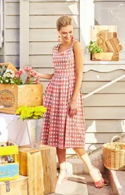 Lori Fit & Flare Dress Lemon Drop--TBL-01-C-LP
