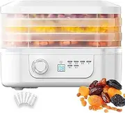 3/5 Layer Food Freeze Dryer, 360° Airflow Meat Drying Machine，Microcomputer Control，Adjustable Tempe 35-70 ℃ & 48H Timer,Freeze Meat Dried Processer for Home for Drying Fruit,Vegetable,Pet Treat