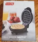 NEW DASH Mini Waffle Maker for Individual Waffle Maker Hash Browns Keto BLACK