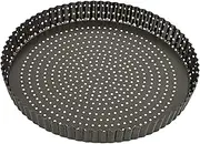 Quiche Pan Non-Stick Perfect Crust Loose Base Quiche Pan, Grey, 40104