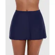 Miraclesuit Swim Separates Skirted Shaping Bikini Bottoms-Midnight