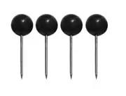 200PCS Push Pins Black Drawing Pins Notice Board Cork Board Office School Map