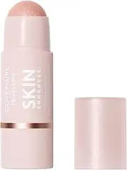 Covergirl Trublend Skin Enhancer Highlighter Balm, 320 Rose Beam, Highlighter Stick, Vegan Formula, Easy to Use, Glides on Effortlessly, Non-Greasy, Dewy Glow