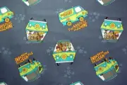 RARE/OOP Camelot Fabrics Hanna-Barbera SCOOBY DOO MYSTERY MACHINE fabric-BTHY
