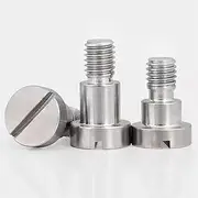 GB830 304 Stainless Steel Slotted One-Word Slot Positioning Shoulder Step Screw Plug Limit Screw D3xM2-D12xM10(10mm,D3xM2 (30Pcs))