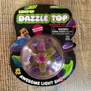 Infinite Dazzle Top Light Up Big Time Spinning Motorized Toy Top With Sounds NEW