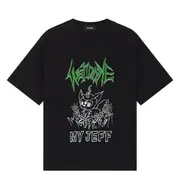 [We11done] Black My Jeff Print T-Shirt