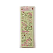Cute Bear Ribbon Sticker Cartoon Sequin Sticker Hand Account Mobile Phone Star Chasing Card DIY Korean Girl Gift