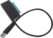 BRIGHTFUFU USB to Hard Drive Adapter Cable Fast Transfer for Portable Design Compatible with Computers Black