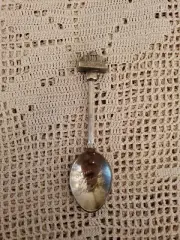 Monticello Thomas Jefferson Collector Souvenir Spoon 4in (10cm) Silver Plated