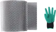 6 Inch X 25 Feet Aluminum Gutter Guard Mesh Roll, Leaf Guards for Gutters Gutter