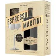 Mr Black Espresso Martini 500mL & Glass Pack