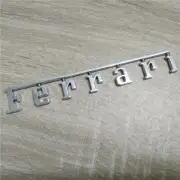 1x Ferrari Manifold Badge Emblem Chrome Silver Modify New (15cm*2.05cm)