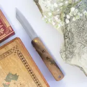 Higonokami Warikomi Wood Traditional Japanese Pocket Knife in Persimmon Wood