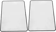 EXQUIMEUBLE 2pcs Lightweight Ultra Thin Reading Magnifier Sheet Bookmark Magnifier for Easy Reading for Seniors and Low Vision Transparent Full Page Magnifying Tool